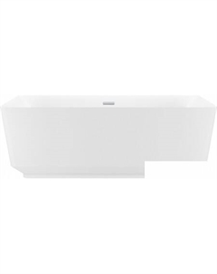 Ванна Air Gap S 166x78 23850101R (отдельностоящая ванна белый глянец, экран, ножки, сифон-автомат хром) Wellsee