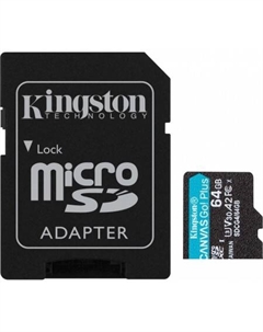 Карта памяти Canvas Go! microSDXC 64GB SDCG4/64GB (с адаптером) Kingston