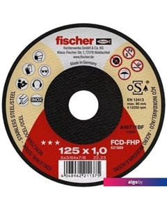 Отрезной диск FCD-FHP 125x1x22.23 Inox Fischer
