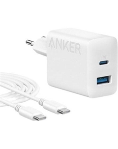 Сетевое зарядное 312 20W Wall Charger (2 Ports) + C Anker