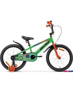 Детский велосипед Pluto 14 2025 (зеленый, разобранный, в коробке) Aist