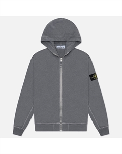 Мужская толстовка Malfile Fleece Old Effect Full Zip Hoodie Stone island