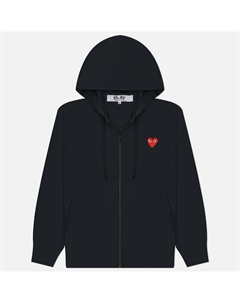 Мужская толстовка Red Heart Emblem Zip Hoodie Comme des garçons play
