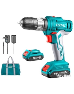 Ударная дрель-шуруповерт TIDLI1222 (с 2-мя АКБ, сумка) Total