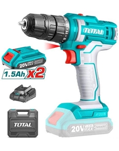 Дрель-шуруповерт TDLI20028 (с 2-мя АКБ, кейс) Total