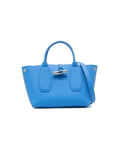 Сумка Roseau Calfskin Tote Bag Shopping Bag Small Size Women's Blue Longchamp