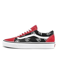 Кроссовки Old Skool Vlogo 'Black Red' Vans