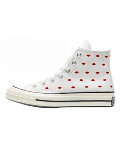 Кроссовки Chuck Taylor All Star 70 Hi Embroidered Lips Vintage White Converse