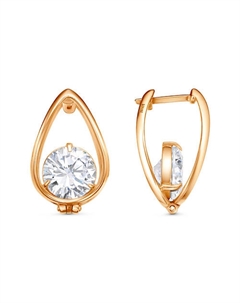 Серьги Приволжский ювелирный завод красная пресня