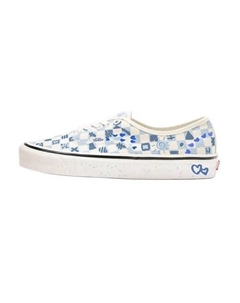 Кроссовки Authentic Low Top Skateboard Shoes Cream Blue Vans