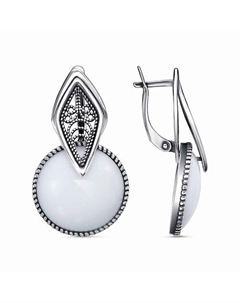 Серьги Приволжский ювелирный завод красная пресня