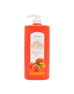 Гель для душа с персиком и манго FRUIT PEACH & APPLE MANGO BODY 1000 Lebelage