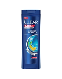 Шампунь мужской против перхоти Энергия свежести с экстрактом зеленого чая и соком лимона Bio Booster 400 Clear