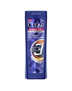 Шампунь-бальзам, гель для душа 3 в 1 Объем и сила с ароматным хмелем и цинком Men 400 Clear