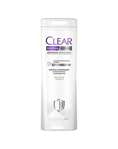 Шампунь и бальзам-ополаскиватель против перхоти 2 в 1 Антибактериальный эффект Advanced Protection 380 Clear
