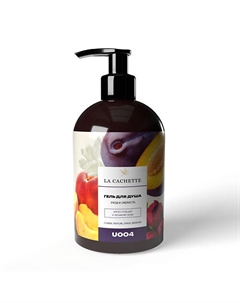 Гель для душа слива, персик, пион, фиалка 500 La cachette