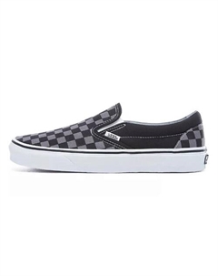 Кроссовки Classic Slip On Checkerboard Black Grey Vans