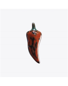 Брошь-значок из керамики Перец вяленый Б La palme artisan ceramica
