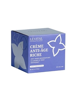 Крем для лица антивозрастной увлажняющий пептидный с коллагеном Anti-Âge Riche 50 Levital