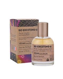Парфюмерная вода женская So Exciting 01 лайм розовый перец цветы ириса 50 Vegan.love.studio