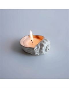 Свеча авторская в ракушке рапан из керамики La palme artisan ceramica