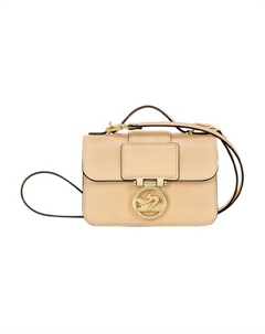 Сумка BOX-TROT Calfskin Small Square Bag Extra Small Women's Beige Longchamp