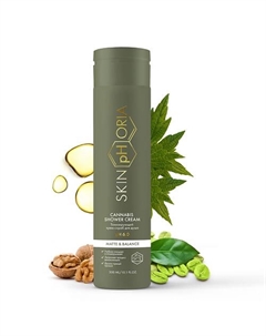 Тонизирующий крем-скраб для душа Cannabis Shower Cream 300 Skinphoria