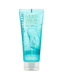 Гель многофункциональный успокаивающий с гиалуроновой кислотой Hyaluronic Acid Multi Aqua Soothing Gel 200 Farmstay