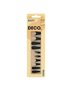 Набор накладных ногтей с клеевыми стикерами BEAUTY Deco.