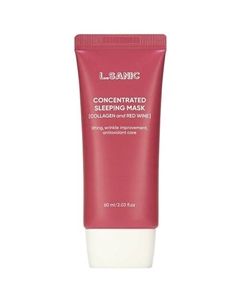 Маска для лица концентрированная ночная с коллагеном и красным вином 60 L’sanic