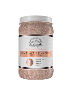 Соль для ванн розовая Гималайская, средний помол Dr.mineral’s