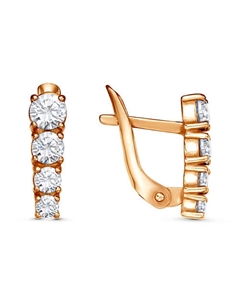 Серьги Приволжский ювелирный завод красная пресня