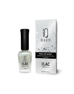 Финишное покрытие для лака с поталью глянцевое PROLAC+bioceramics Iq beauty