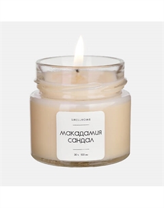 Свечи ароматические для дома Макадамия Сандал 100 Smellhome