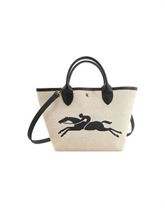 Сумка Le Panier Pliage Canvas Bag Trumpets Women's Black Longchamp