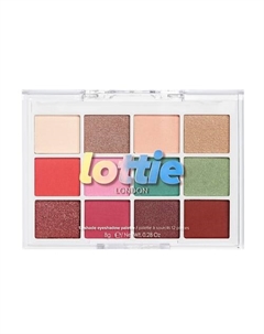 Палетка теней для век 12 оттенков Cherry Pop Lottie london