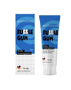Детская зубная паста Bubble Gum Kids Toothpaste 75 #dentaglanz