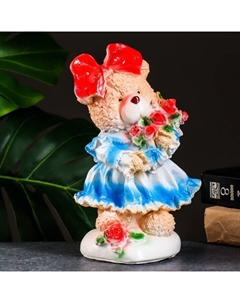 Копилка для денег «Мишка в платье», гипс, 23×13 см Хорошие сувениры