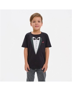 Футболка детская «Джентельмен», размер 30 (98-104 см), чёрная Kaftan