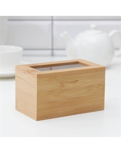 Чайный домик, 2 секции, 14×18×8 см, бамбук Катунь