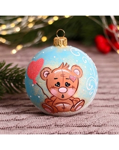 Ёлочный шар d=8 см «Игрушка» Винтажный шар