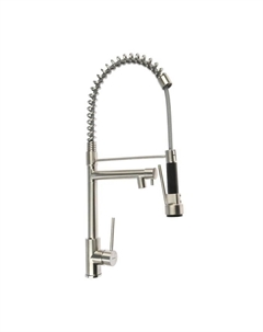 Смеситель для кухни Accoona A5490-2, многофункциональный, гибкий излив, хром