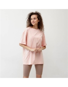 Футболка женская OVERSIZE FIT: цвет персиковый, р-р 42 Minaku