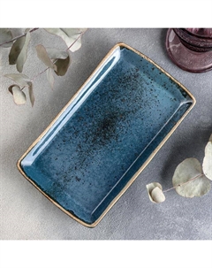 Блюдо фарфоровое Blu reattivo, 12×20,5 см Хорекс