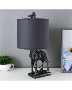 Настольная лампа "Жираф" E27 40Вт серебро 20х23х42 см Risalux