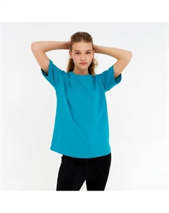 Футболка женская : Basic line, аквамарин, размер 46 Minaku