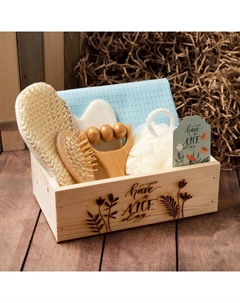 Набор подарочный "Nice day" полотенце и аксессуары Этель