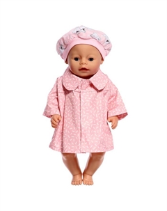Одежда для кукол «Плащик с беретом» Colibri