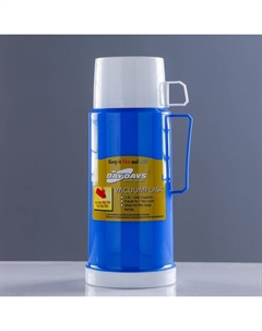 Термос 1 л, со стеклянной колбой, кружка, чашка, 13 х 29 см, микс Take it easy