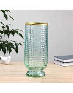 Ваза «Киркинес» Бирюзовый Маркуль, 30×13 см, стекло Evis